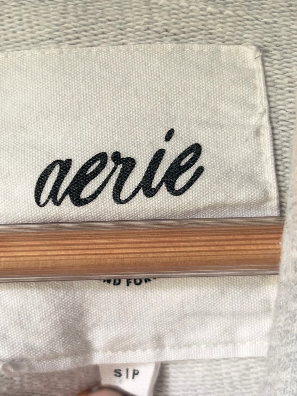 Aerie Jet Setter Hoodie Grey Size Small - Picture 9 of 12
